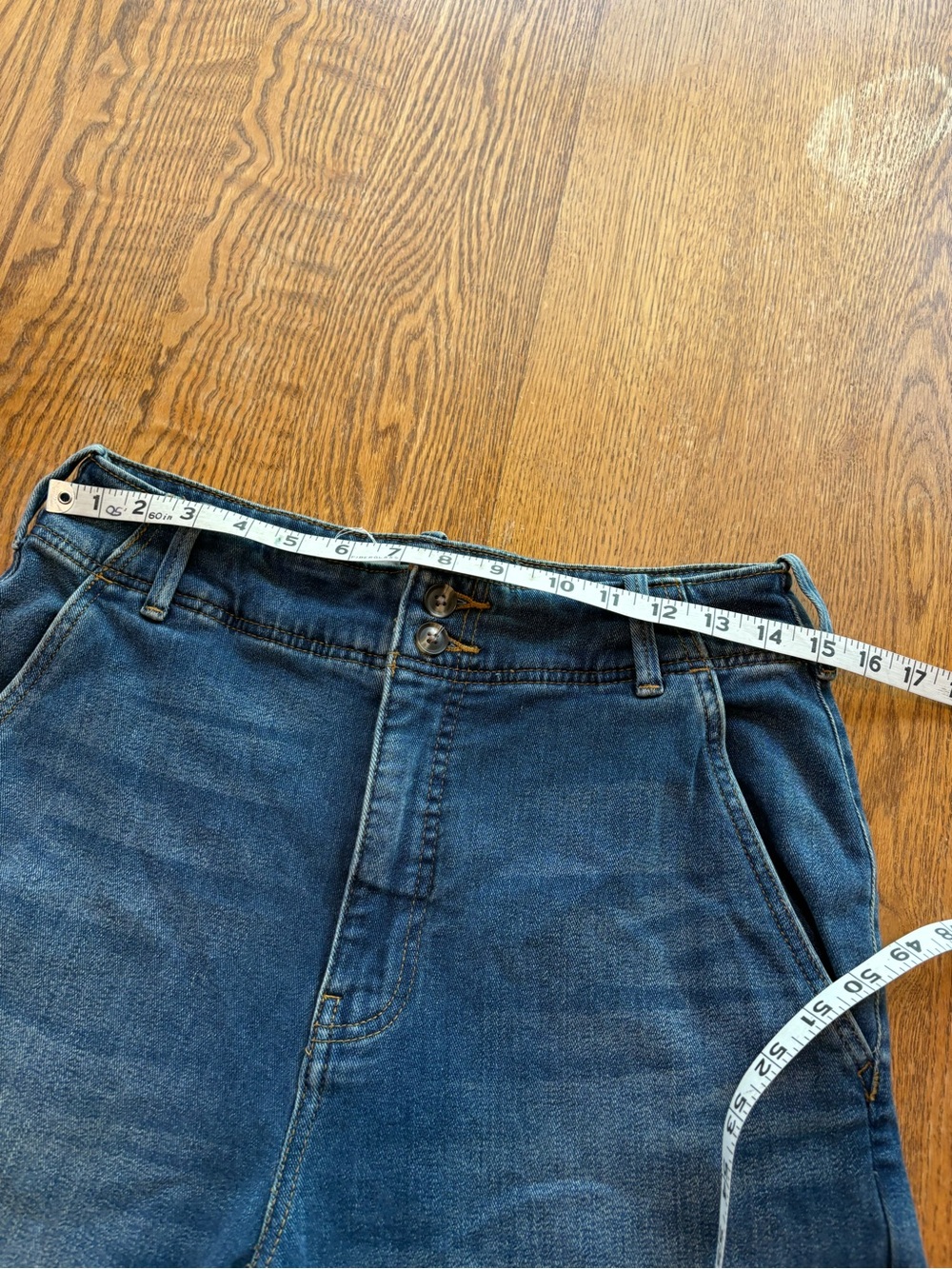 Pilcro Anthropologie high rise Wide Leg or flare jeans Size 30 30.5”inseam - Picture 5 of 13